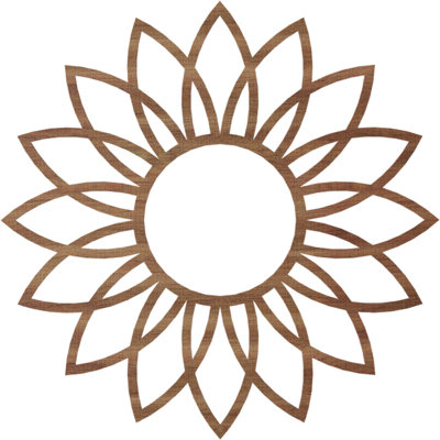 Médaillon de plafond en bois Daisy