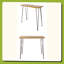 TABLE INDUSTRIELLE EN BOIS ET EN MÉTAL