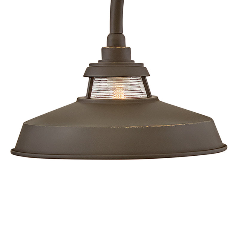 Troyer 1 - Light Pier Mount Lantern, Oil Rubbed Bronze