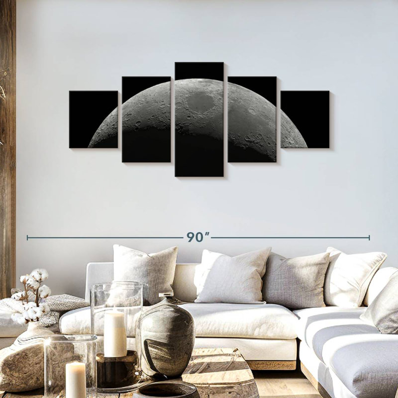 Lune terne, H 30 po x l 68 po
