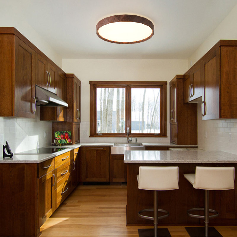 Flush Mount, Walnut