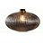 1-Light Antique Gold And Black Single Pendant With A Smoke Glass Shade
