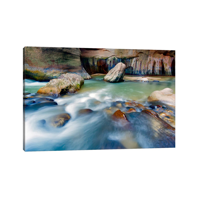 Leviathan Rising, Virgin River, Zion National Park, Utah by Jim Nilsen - Wrapped Canvas Print, 20.32 cm H x 30.48 cm W