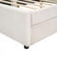 Lit plateforme double tapissier avec USB et 2 tiroirs-60120787