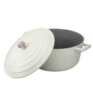 MasterClass Cast Aluminium Round Casserole Dish with Lid