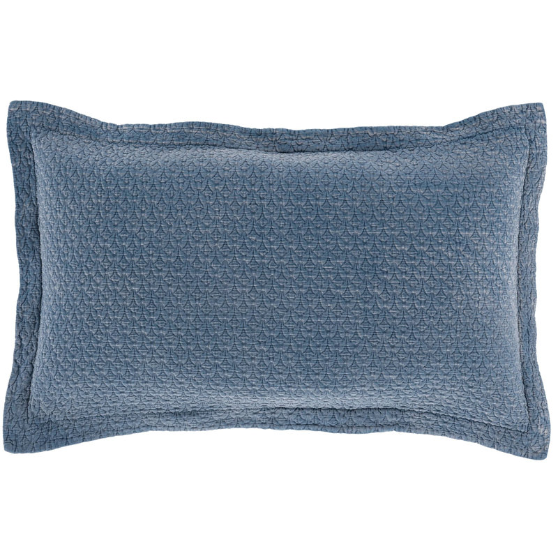 Hawley Ochre Matelasse Sham, Indigo, King