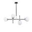 Jayapura 4 - Light Black/Chrome Sphere Pendant