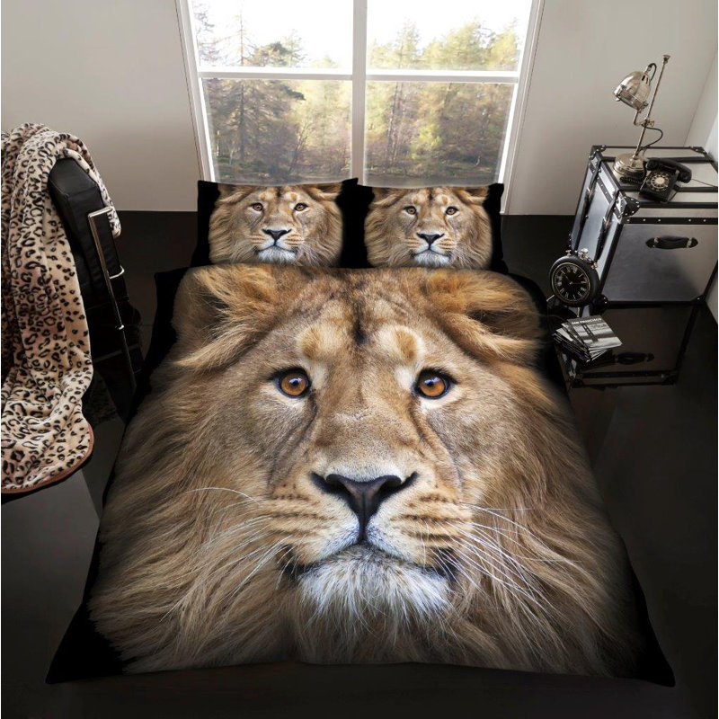 No Pattern Duvet Cover Set with Pillowcases, Kingsize