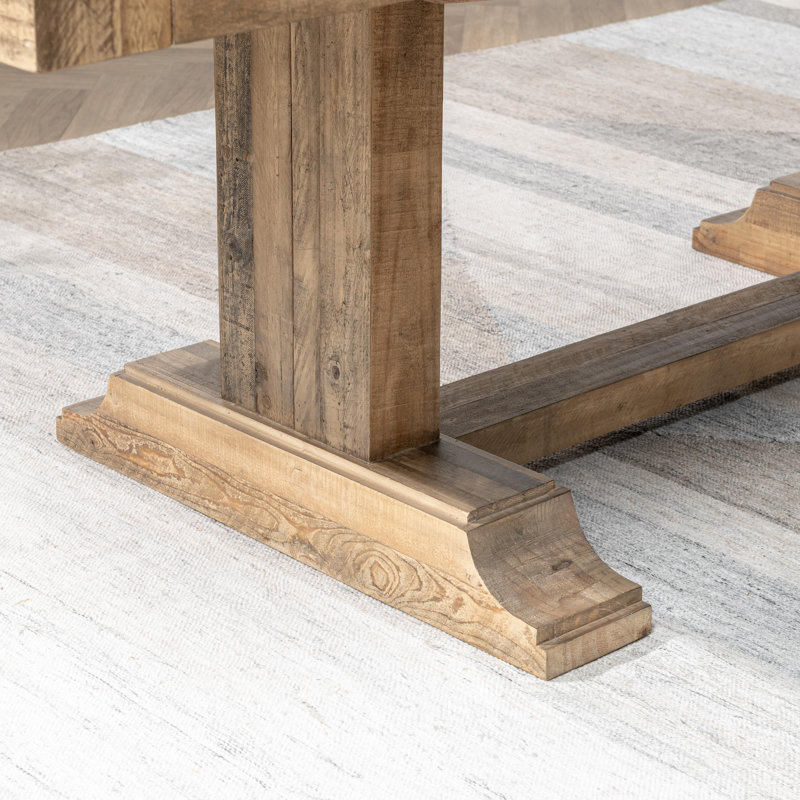Elliott Reclaimed Pine Wood Extendable Dining Table