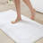 100% Cotton Tufted Reversible Bath Rug, 3000 GSM, 17x24 Inch, White-2094337005-2094337003