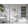35.4" Tall White Rectangular Vitreous China Pedestal Bathroom Sink with Overflow