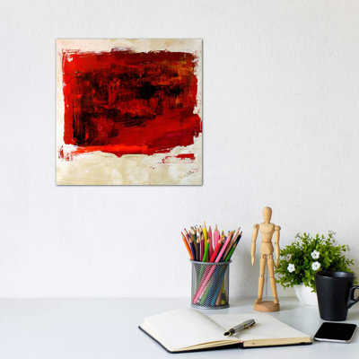 Red Study by Julian Spencer - Wrapped Canvas Painting