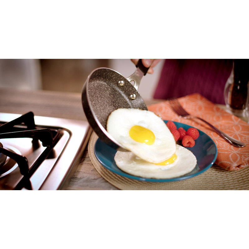 Granitestone 5.5" Nonstick Egg Pan with Rubber Grip Handle