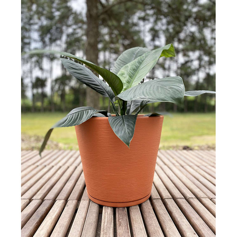 Genebra Pot Planter, Terracotta, 13.78" H x 15.75" W x 15.75" D