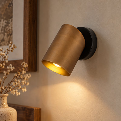 1-Light Adjustable Cylinder Wall Sconce
