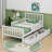 Twin Size Wood Platform Bed with Guardrails On Both Sides And Two Drawers-101489728