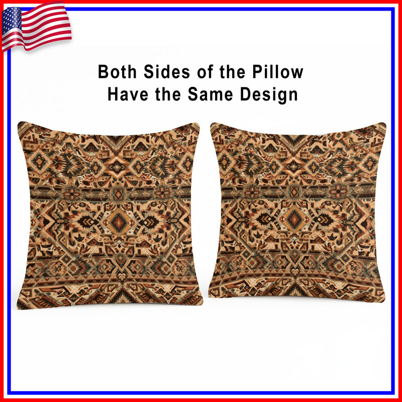 Coussins Intricate Aztec, 20 x 20 pouces