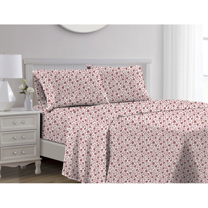 Microfiber Sheet Set, King Sheet Set with 2 Pillowcases