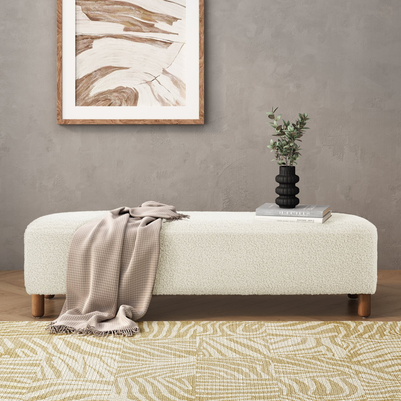 Repose-pieds confortable, blanc, Blanc