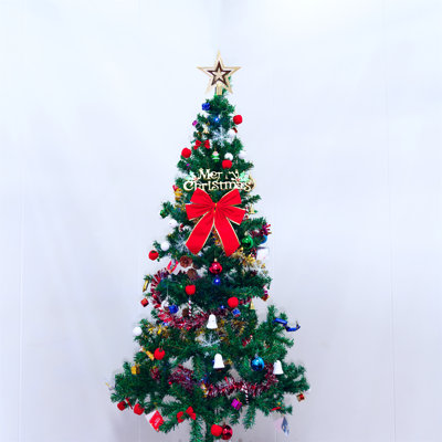 6Ft Artificial Christmas Tree With LED Energy-Saving Lights