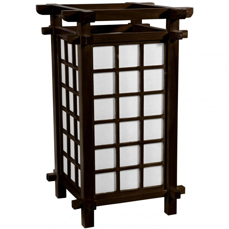Lampe de table 17 po Diarmaid, Noyer foncé