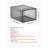 6-Pack Stackable Clear Shoe Storage Boxes with Magnetic Doors - Black Trim, Fits US Size 13-1783823479