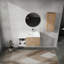 Meuble-lavabo mural avec lavabo et armoire latérale-114704408