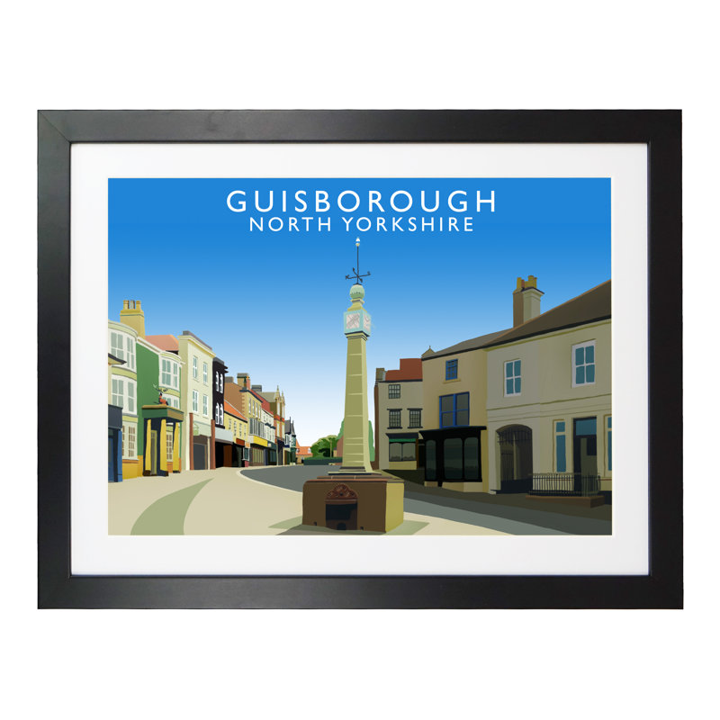 Guisborough 2 1 Piece Wall Art, 33.5 cm H x 43.5 cm W x 2.2 cm D, Black Wood Frame