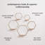 Gardner 5 Piece Hexagon Floating Shelf-11111908