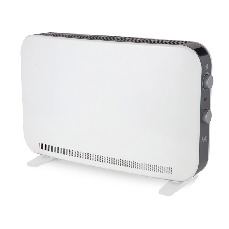 BLACK & DECKER BXCV41001GB 2.2KW Portable Convector Heater, Anti-Frost Protection, White