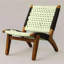 Chaise Ponpon Acapulco | Chaise d'appoint tissée