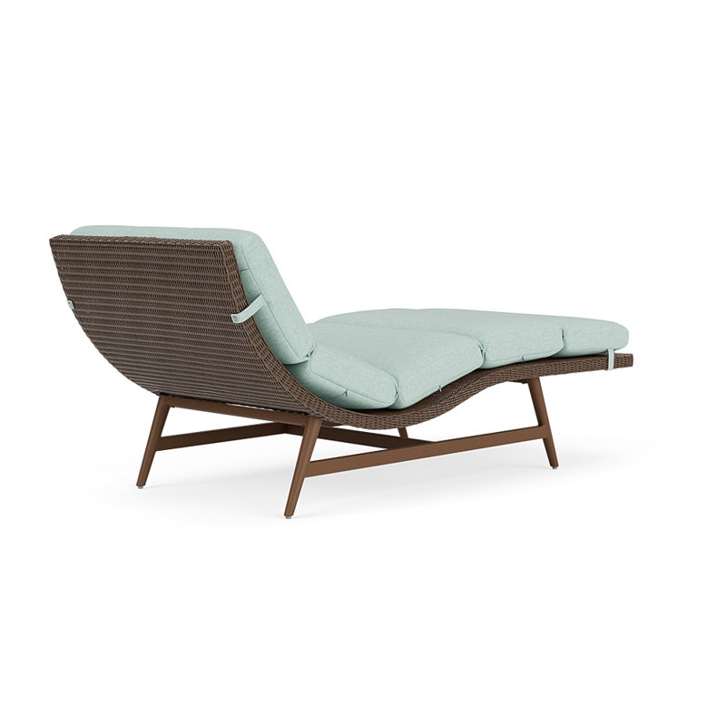 Cascade Outdoor Chaise Lounge, Demo Mist, Bark