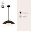 Luminaire suspendu en or brossé 17 po avec verre opale Mire-907901344