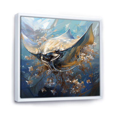 Manta Ray Dance 2 - Coastal Animal Wall Art