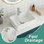 Belfry Bathroom 400mm L x 300mm W Chrome Ceramic Rectangular Sink