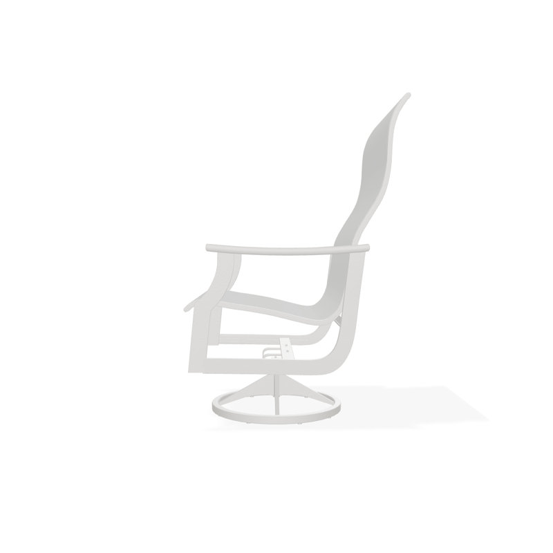 St. Catherine Polymer Outdoor Lounge Chair, Navy 13D Sunbrella®, Snow