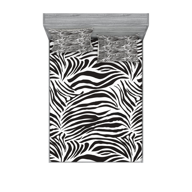 Drap-housse et coussin décoratif Ambesonne, Ensemble de draps pour très grand lit californien