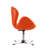 Raspberry Wool Blend Upholstered Swivel Balloon Chair-1773073060