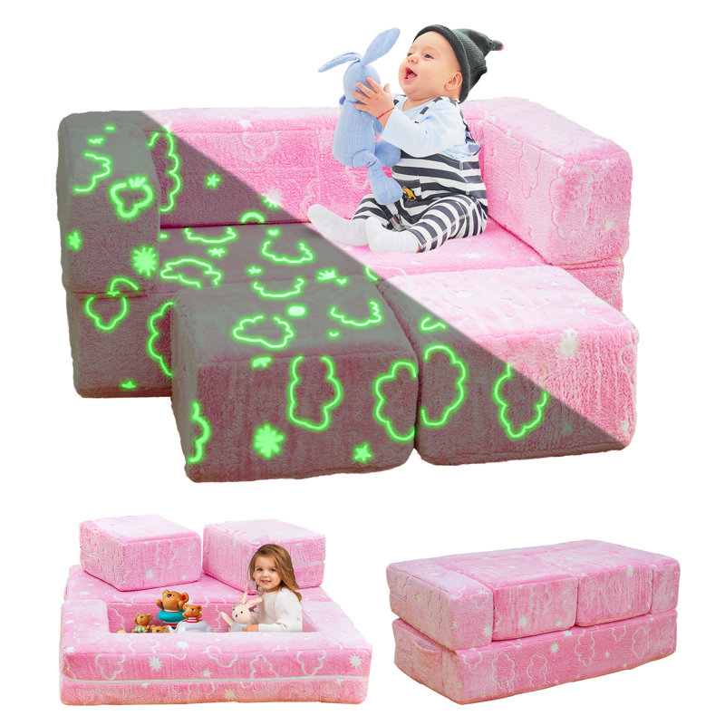 2 Seater Velvet Sofa & Chaise