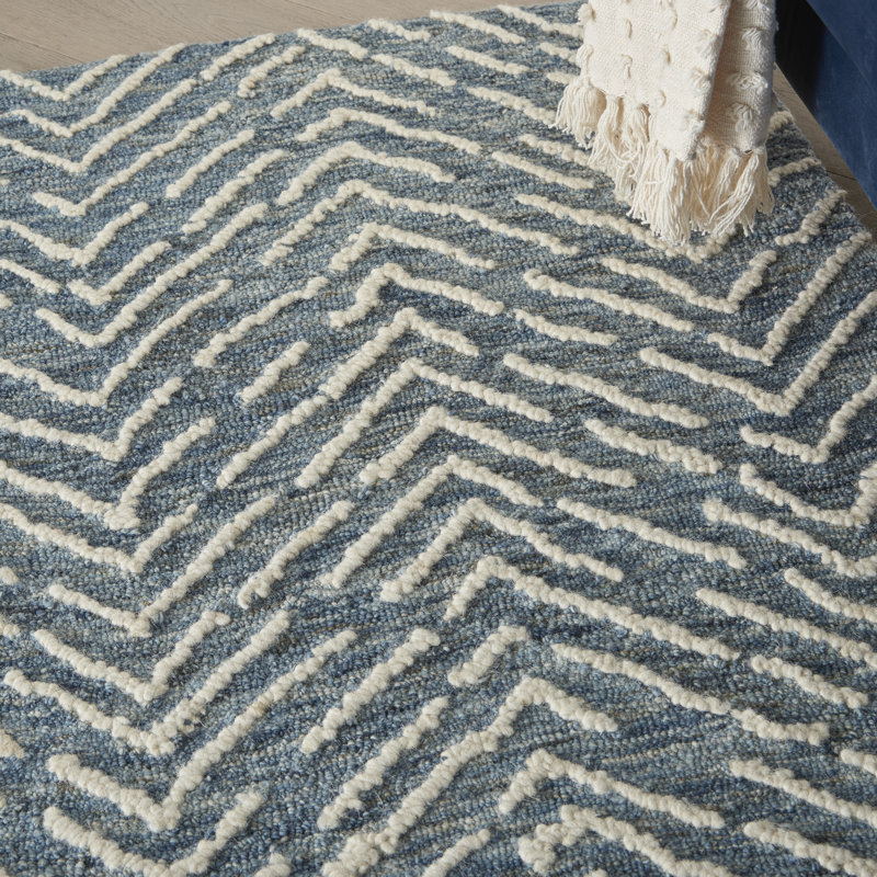 Jambi Chevron Hand Woven Area Rug, Rectangle 114 x 175cm 
