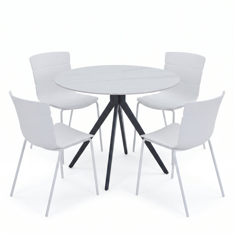 Surgoinsville Dining Set, Green, Sintered Stone