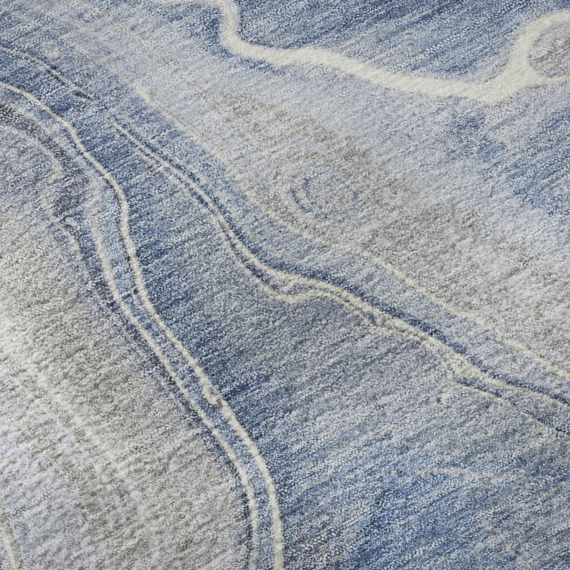 Premium Machine Washable Slesnick AMF1681 Abstract Rug, Runner 2'3" x 7'6"