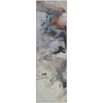 Premium Machine Washable Mehara AMF1688 Abstract Rug