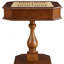 Table de jeu octogonale en merisier brun de 71 cm (28 po) avec tiroir