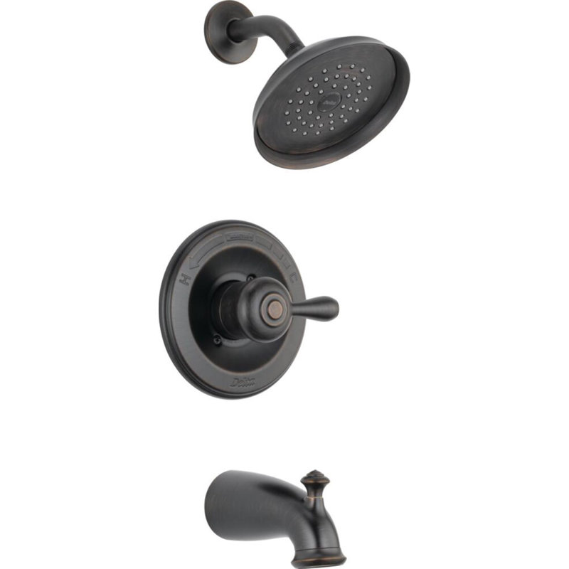 Leland Tub and Shower Faucet with Valve, Venetian Bronze