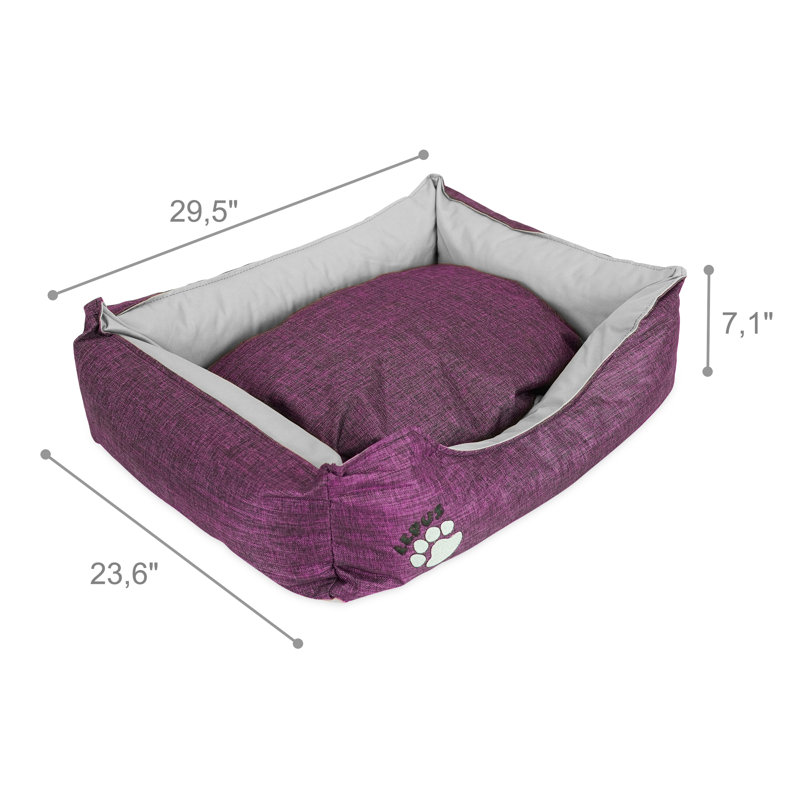 Panier de support pour chien, Grand (l 23,6 po x P 29,5 po x H 7,1 po), Mauve