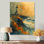 Gris, gris, orageux, falaise, été, phare II, art mural phares