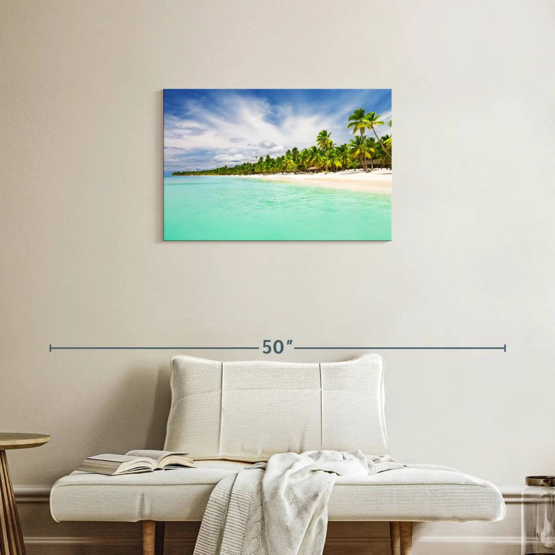 Plage de sable de Pointe Cana, H 20 po x l 30 po