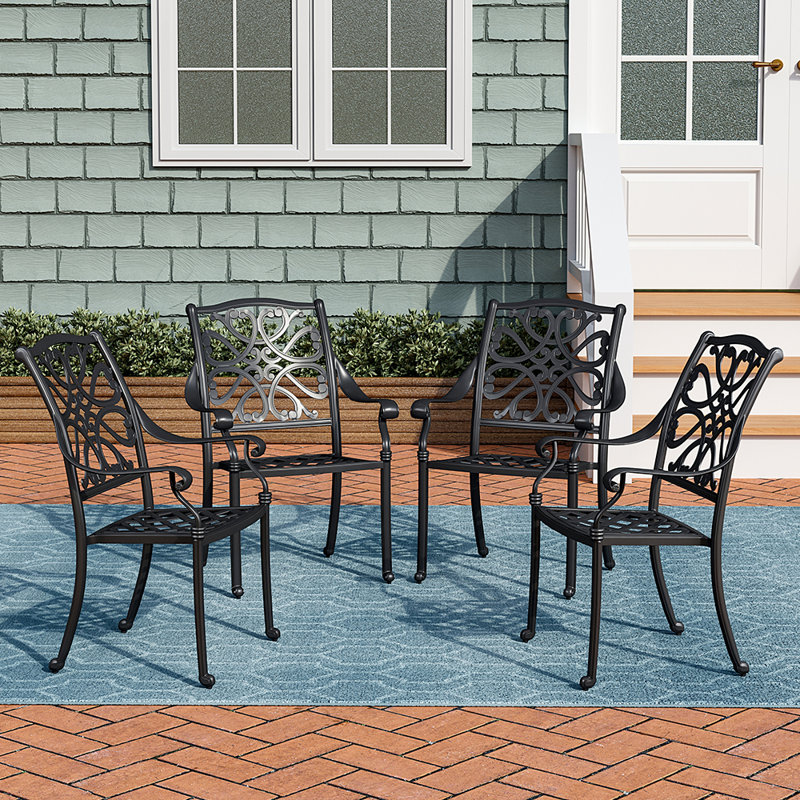 Kerber Patio Dining Armchair with Cushion