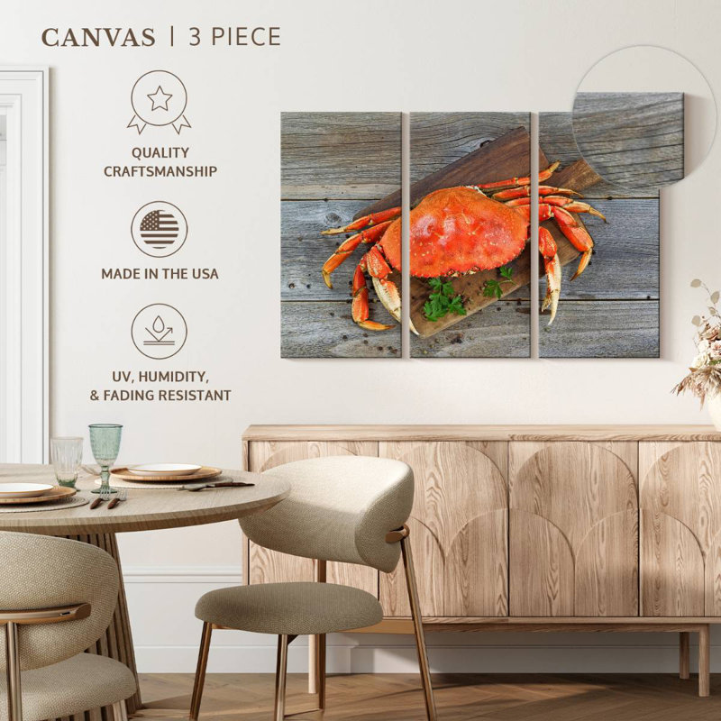 Crabe dormeur cuit, H 20 po x l 33 po